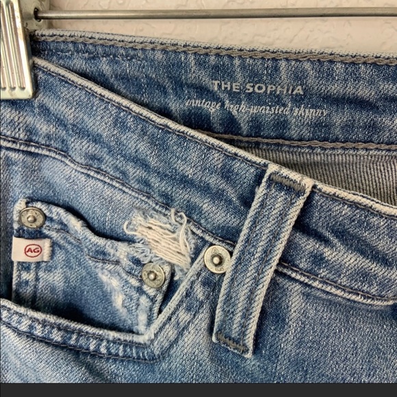 AG Adriano Goldschmied High Waist Sophia Jeans 28 - Picture 4 of 7